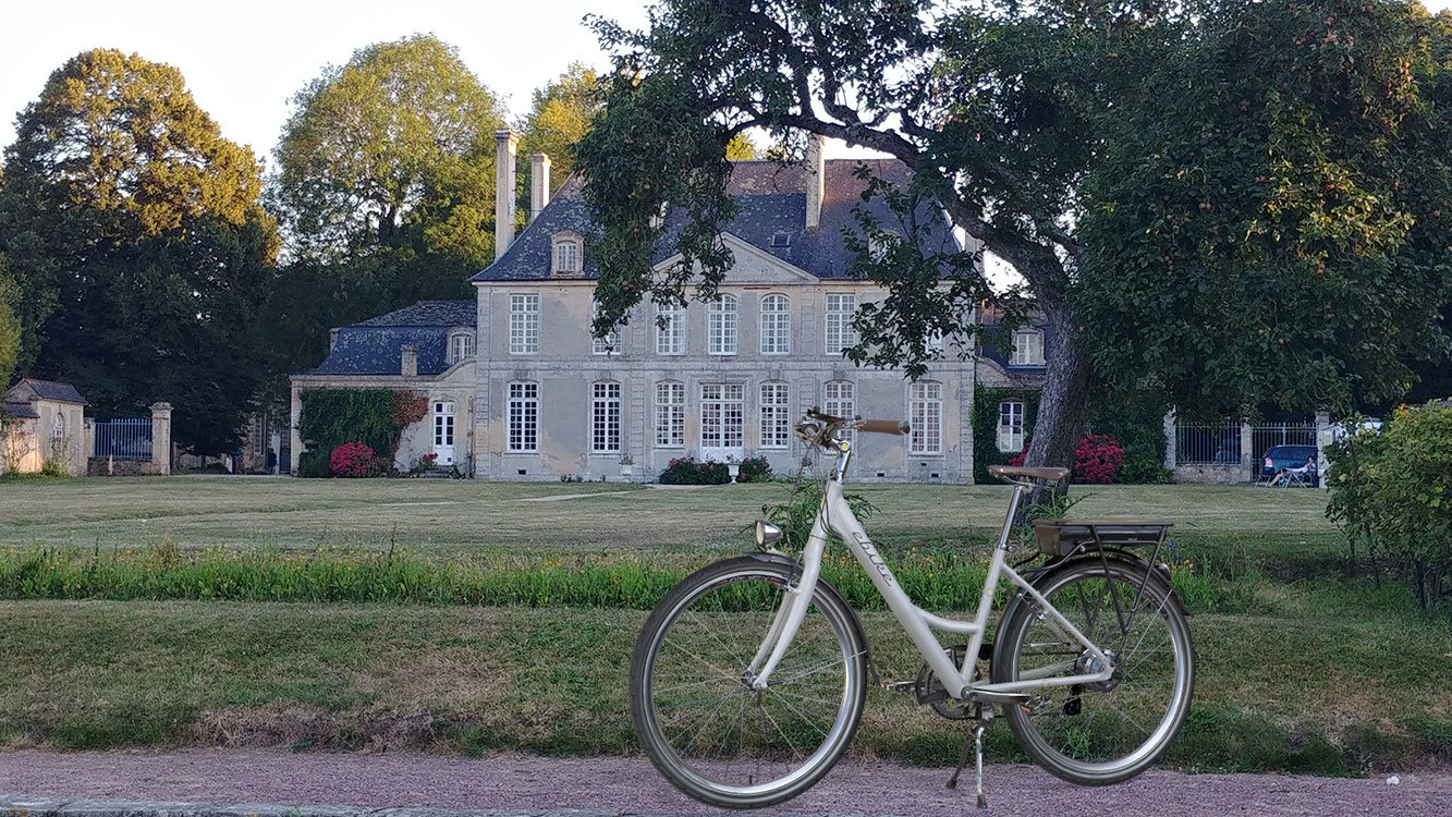E-bike at chateau