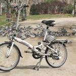 Bicicleta eléctrica plegable Dahon.